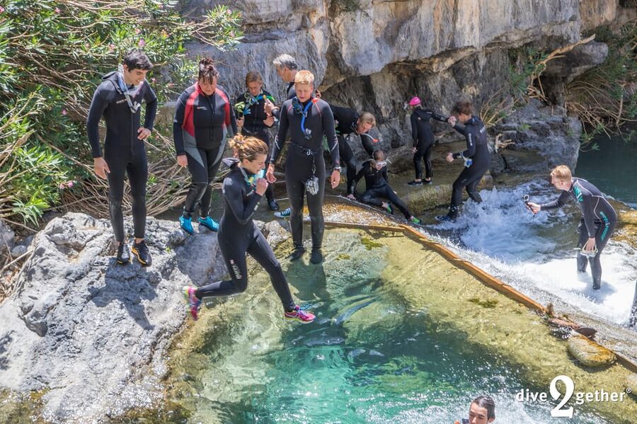 Snorkel trip to the Kourtaliotiko Waterfalls Plakias - A sensible pause when the water feels cold