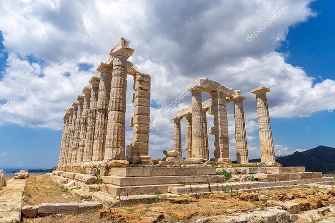 Snorkeling and swimming tour to the Poseidon's temple at Sounio cape - Temple of Poseidon and the Aegean view