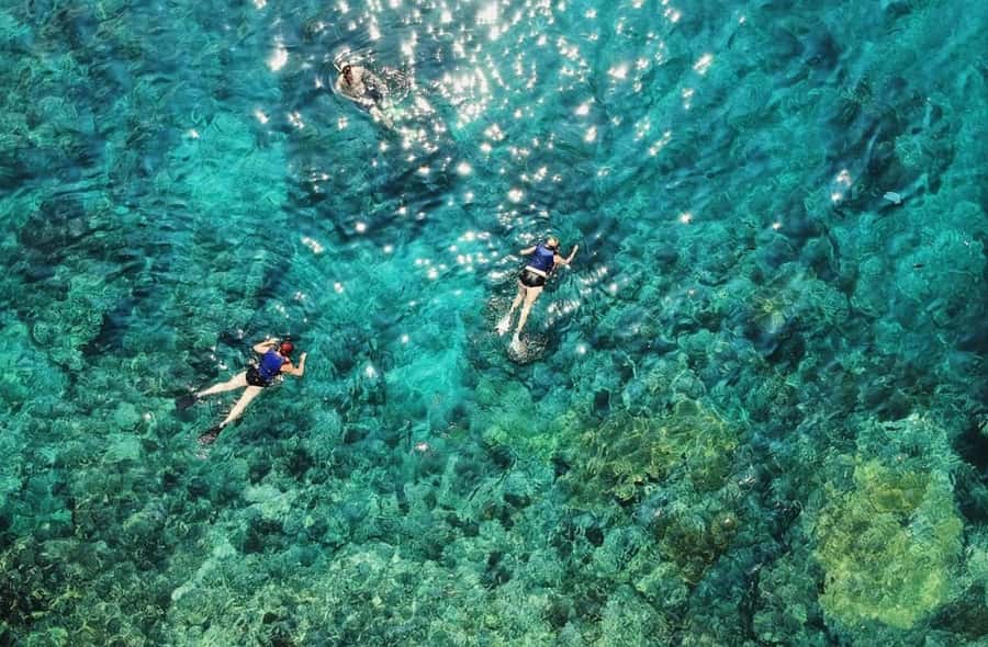 Snorkeling at Blue Lagoon, Tanjung Jepun and Waterfall - The boat ride from Padang Bai