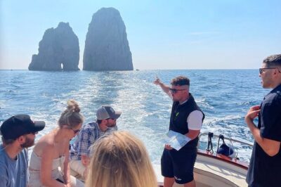 Capri Select Boat Trip with Swim, Drinks & Pick Up