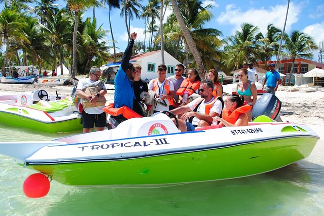 Speed Boat Ride and Snorkel Experience in Punta Cana - Speedboat riding along the coast