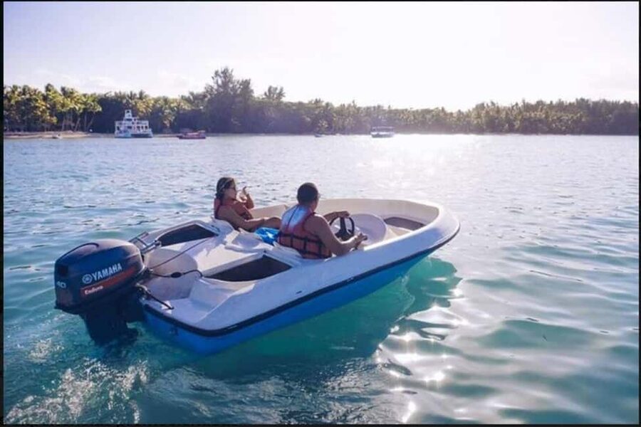 Speedboat Adventure and Snorkeling from Punta Cana - The natural pool on a sandy bank
