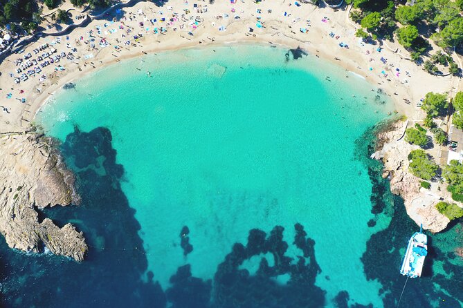 Sunset Beach Hopping Cruise, Cala Comte and Cala Bassa, SUP and snorkelling - Leaving San Antonio for Ibiza’s west coast