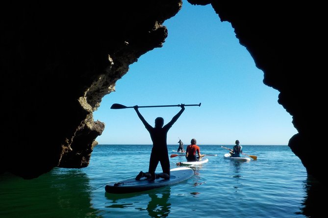 SUP Tour in Algarve Ingrina Caves w/ Snorkeling & Photos Included - A short lesson before the boards hit the water