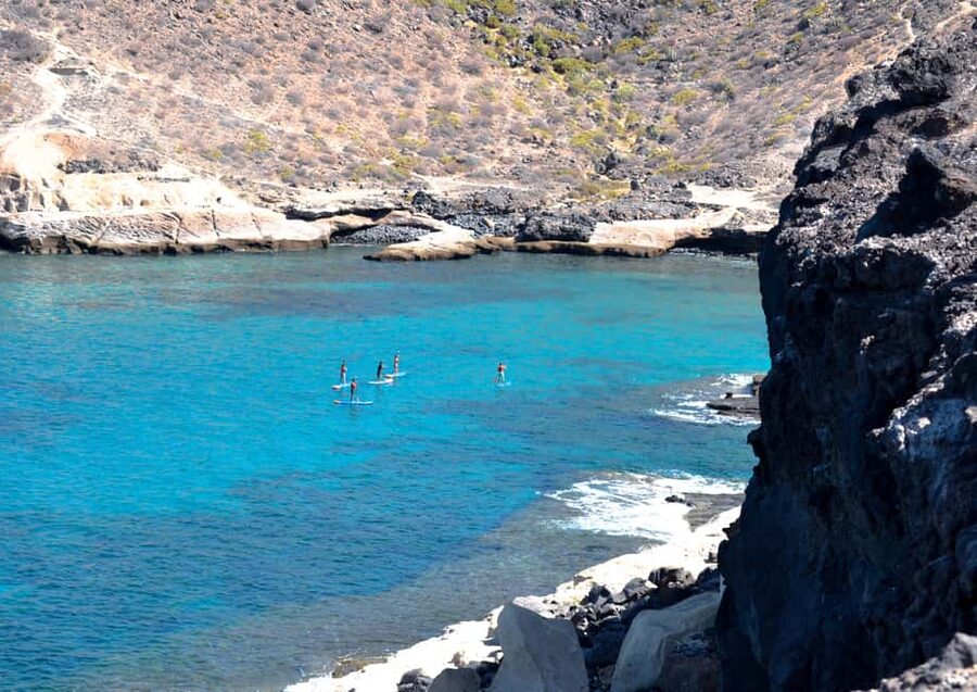 TENERIFE SUR | unforgettable SUP - SNORKELING EXPERIENCE - Why La Caleta is a good setting for SUP