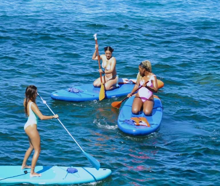 TENERIFE SUR | unforgettable SUP - SNORKELING EXPERIENCE - The opening lesson: learning to stand and paddle