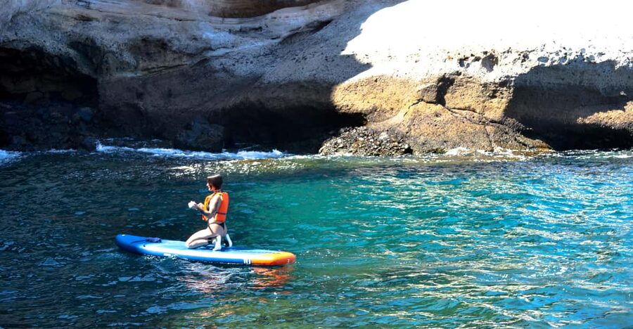 TENERIFE SUR | unforgettable SUP - SNORKELING EXPERIENCE - Paddling along the coast