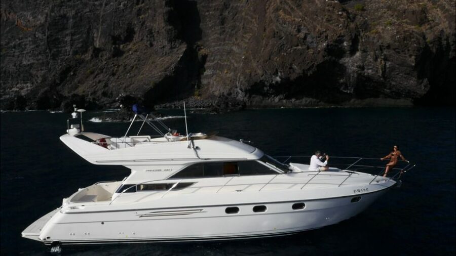 Tenerife: Whales and Snorkeling Tour on a Luxury Yacht - Palm-Mar Cliffs, Caves, and Harbor Views
