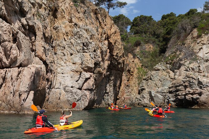 Tossa de Mar: Kayak & Snorkel Tour with Paella from Barcelona - A three-course lunch beside Tossa’s main beach