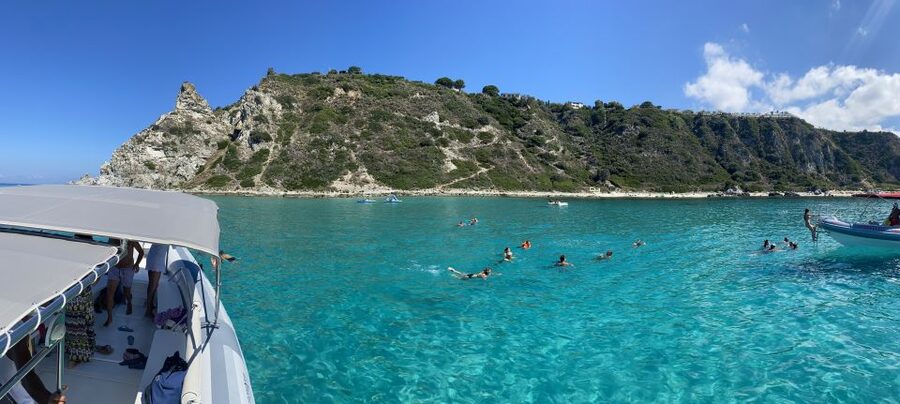 Tropea: Capo Vaticano Boat Trip with Snorkeling & Drink - Formicoli, the underwater Roman port