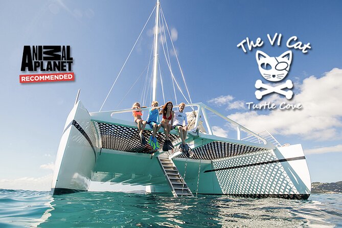 Turtle Cove Catamaran Snorkel and Sail at Little Buck Island STT - Two and a half hours around Little Buck Island