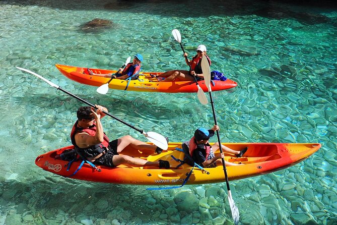 Uncharted Caves & Snorkelling Heaven: Cala Granadella Kayak Tour - Cala en Calo and clear-water snorkelling