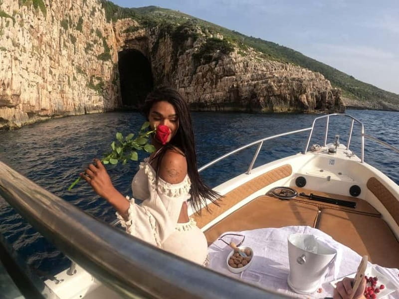 Vlore: Haxhi Ali Cave, Karaburun Speedboat Tour & Snorkeling - The speedboat ride from Vlora