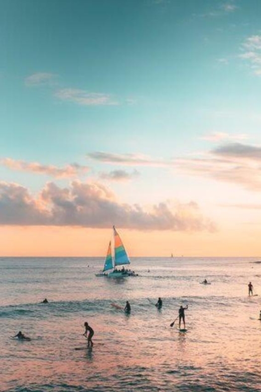 Waikiki Beach: Turtle Snorkeling and Sailing on Hāwea - Turtle Canyon by boat, with a better view of Waikiki
